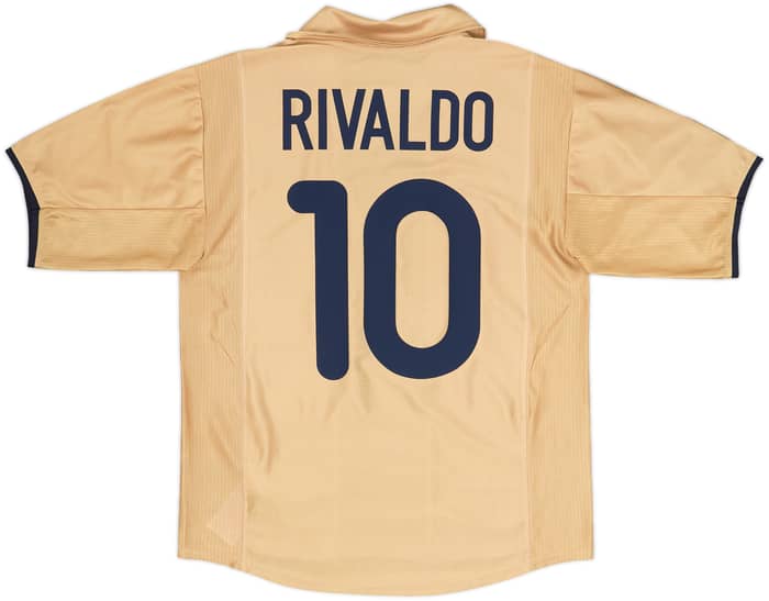 2001-03 Barcelona Away Shirt Rivaldo #10 - 8/10 - (M)