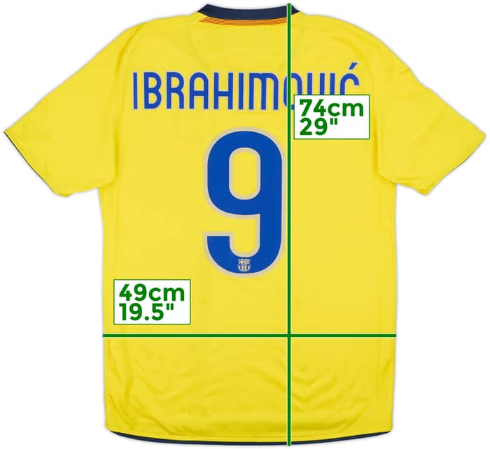2008-10 Barcelona Away Shirt Ibrahimovic #9 - 8/10 - (S)