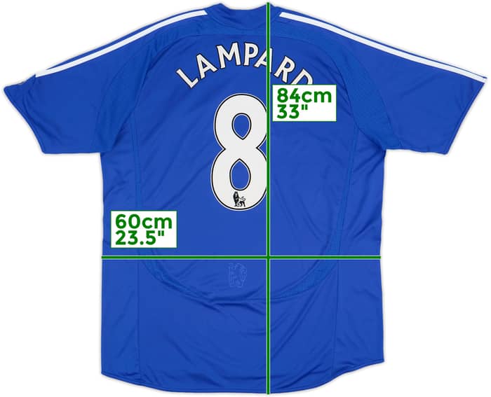 2006-08 Chelsea Home Shirt Lampard #8 - 8/10 - (XL)