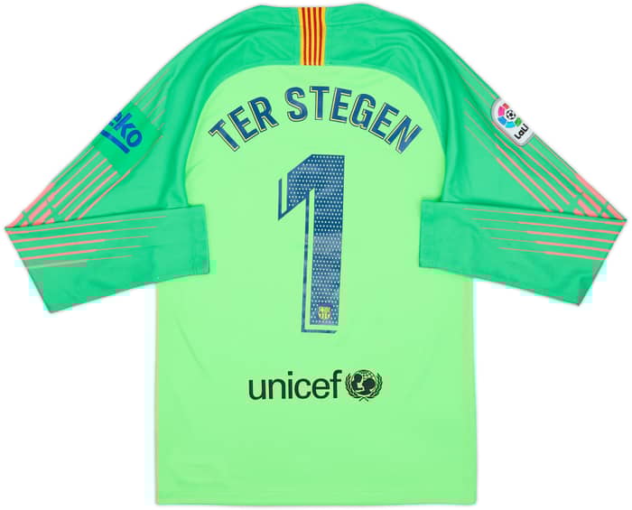 2018-19 Barcelona GK Shirt Ter Stegen #1 - 6/10 - (S)