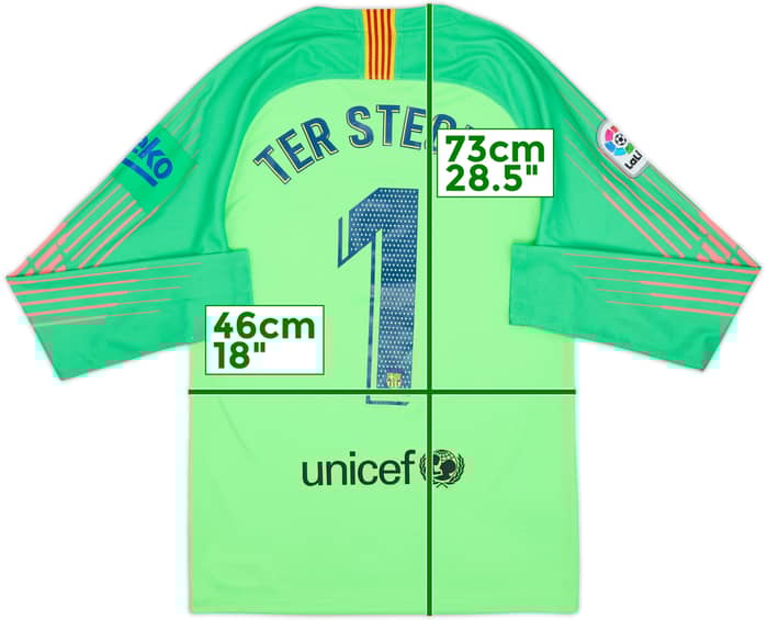 2018-19 Barcelona GK Shirt Ter Stegen #1 - 6/10 - (S)