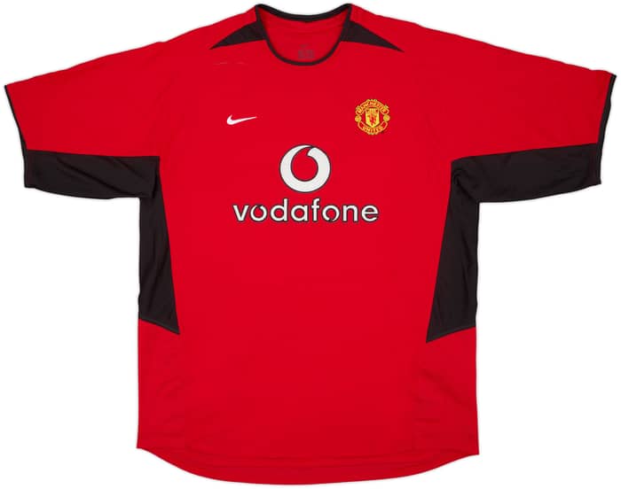 2002-04 Manchester United Home Shirt Beckham #7 - 8/10 - (XL)