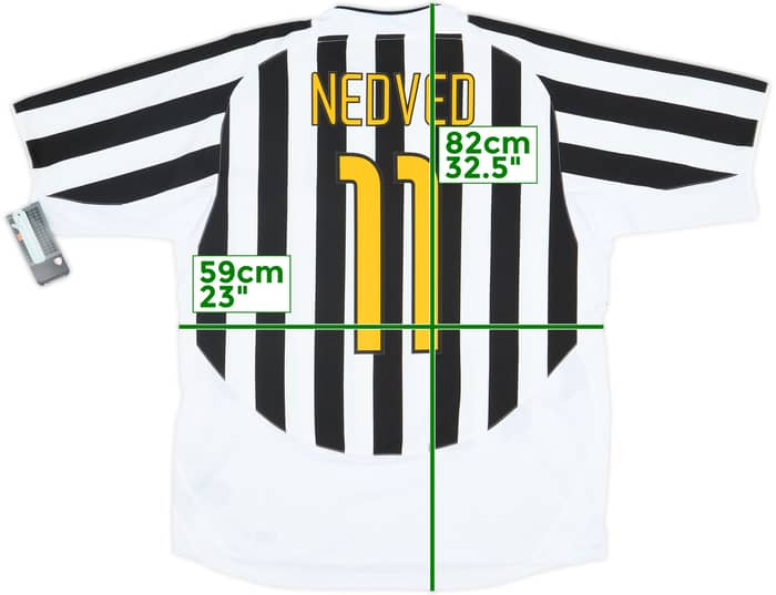 2003-04 Juventus Home Shirt Nedved #11 (XL)