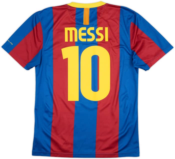 Camiseta Basic de local del Barcelona 2010-11 con Messi #10 - 10/10 - (S)