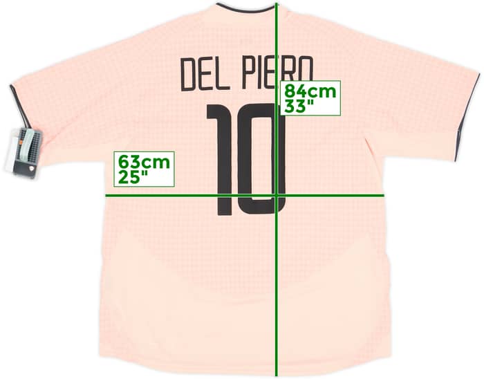2003-04 Juventus Away Shirt Del Piero #10 (XXL)