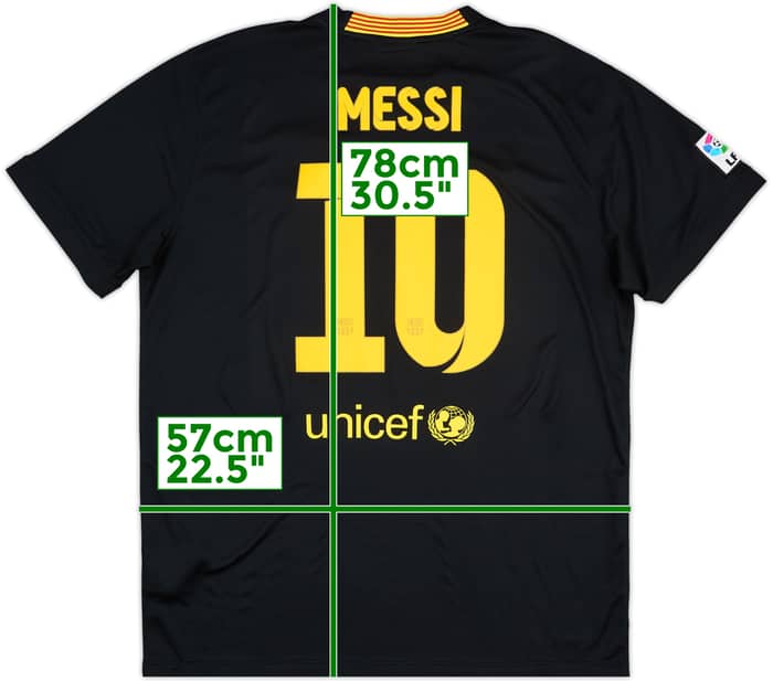 2013-14 Barcelona Third Shirt Messi #10 - 8/10 - (XL)
