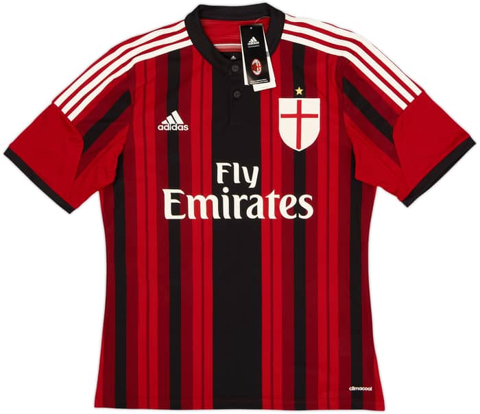 2014-15 AC Milan Home Shirt Balotelli #45 (M)