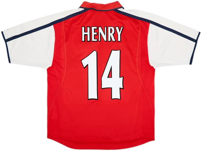 2000-02 Arsenal Home Shirt Henry #14 - 8/10 - (M)
