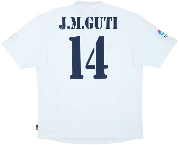 2001 Real Madrid Home Shirt J.M.Guti #14 - 8/10 - (L)