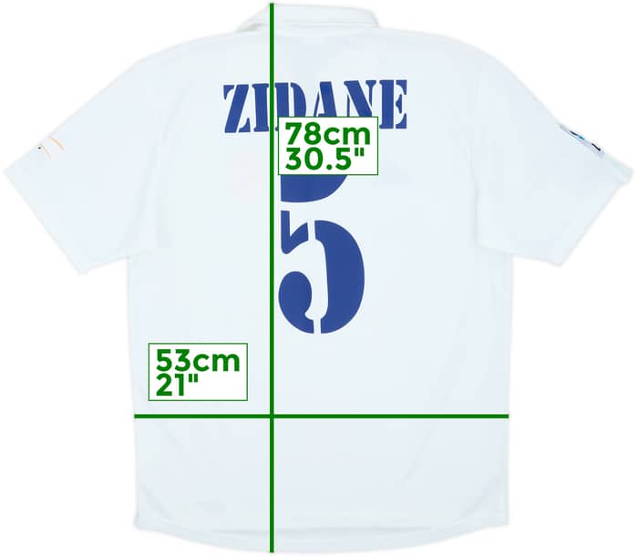 2001 Real Madrid Home Shirt Zidane #5 - 9/10 - (M)
