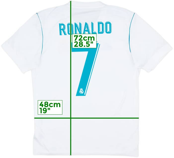 2017-18 Real Madrid Home Shirt Ronaldo #7 - 8/10 - (M)