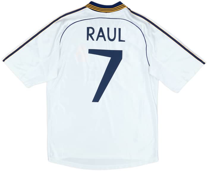 1998-00 Real Madrid Home Shirt Raul #7 - 8/10 - (M)