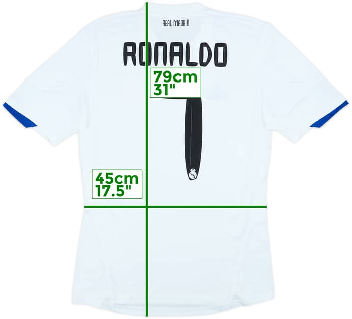 2010-11 Real Madrid Home Shirt Ronaldo #7 - 7/10 - (M)