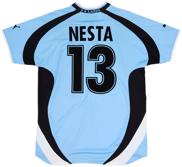 2000-01 Lazio Home Shirt Nesta #13 - 8/10 - (XL)