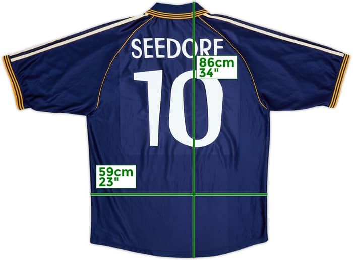 1998-99 Real Madrid Third Shirt Seedorf #10 - 8/10 - (XL)