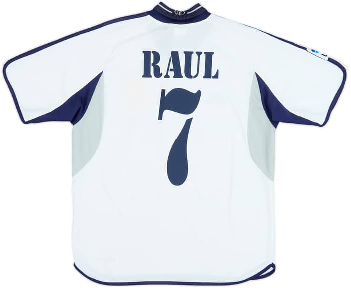 2000-01 Real Madrid Home Shirt Raul #7 - 7/10 - (M)
