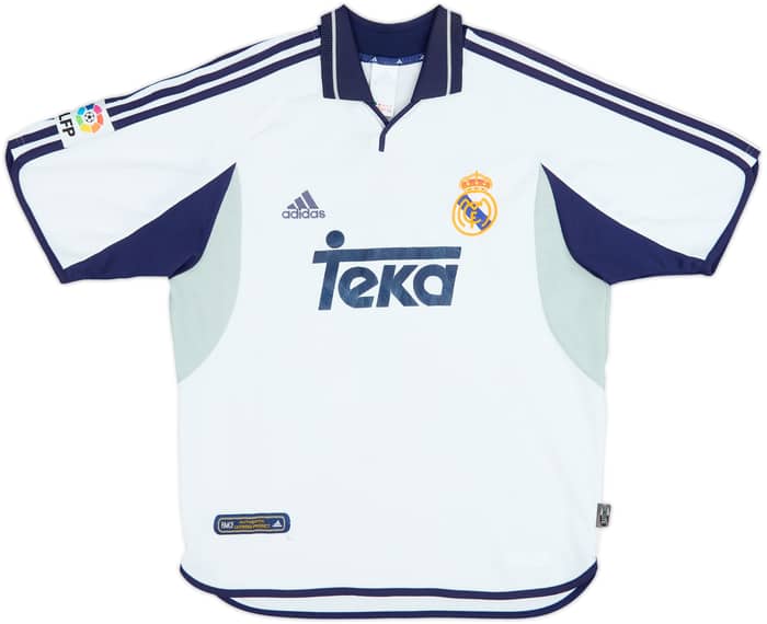 2000-01 Real Madrid Home Shirt Raul #7 - 7/10 - (M)