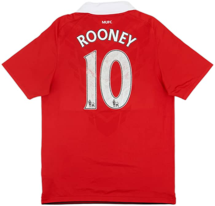2010-11 Manchester United Home Shirt Rooney #10 - 4/10 - (M)