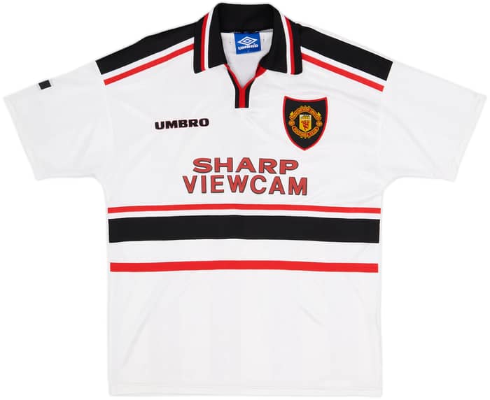 1997-99 Manchester United Away Shirt Beckham #7 - 8/10 - (L)