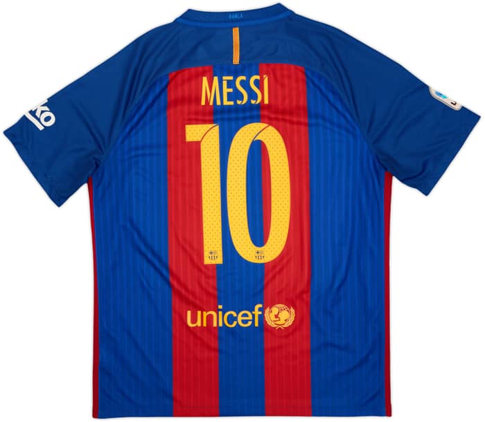 2016-17 Barcelona Home Shirt Messi #10 - 7/10 - (L)