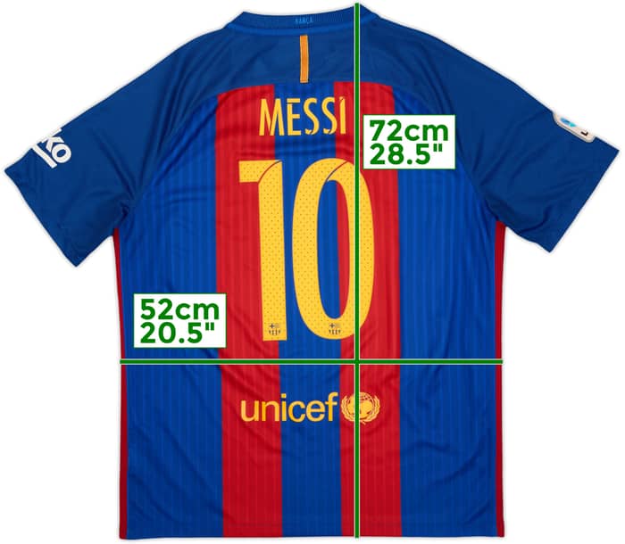 2016-17 Barcelona Home Shirt Messi #10 - 7/10 - (L)