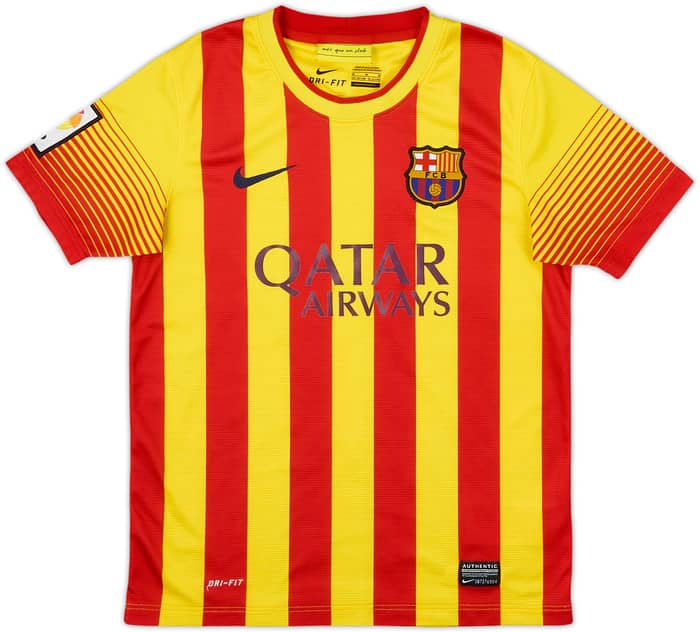 2013-15 Barcelona Away Shirt - 9/10 - (M.Boys)