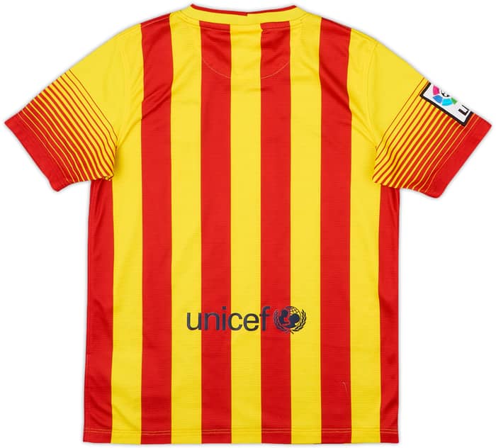 2013-15 Barcelona Away Shirt - 9/10 - (M.Boys)