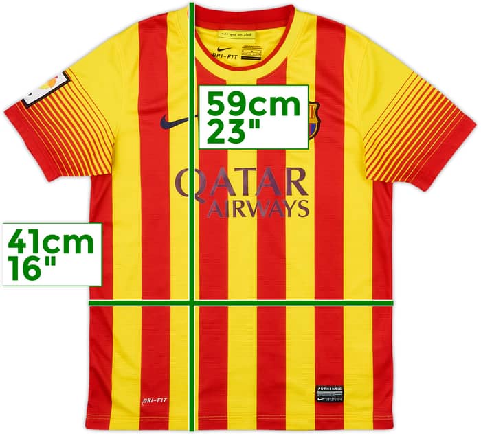 2013-15 Barcelona Away Shirt - 9/10 - (M.Boys)