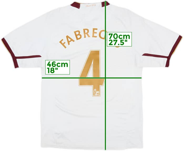 2007-08 Arsenal Away Shirt Fabregas #4 - 5/10 - (S)