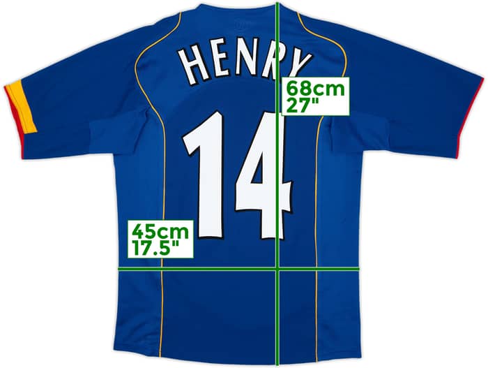 2004-06 Arsenal Away Shirt Henry #14 - 8/10 - (S)