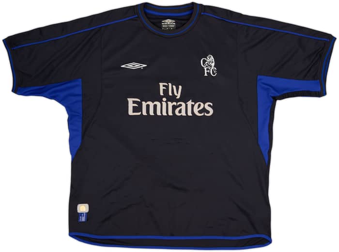 2002-04 Chelsea Away Shirt Zola #25 - 7/10 - (XXL)