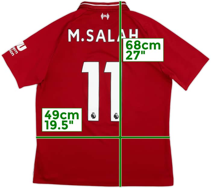 2018-19 Liverpool Home Shirt M.Salah #11 - 6/10 - (M)