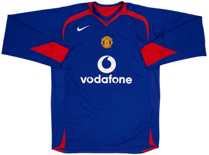 Camiseta de visitante del Manchester United 2005-06 L/S Solskjaer #20 - 5/10 - (L)