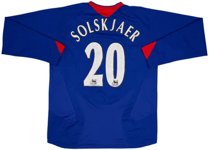 Camiseta de visitante del Manchester United 2005-06 L/S Solskjaer #20 - 5/10 - (L)