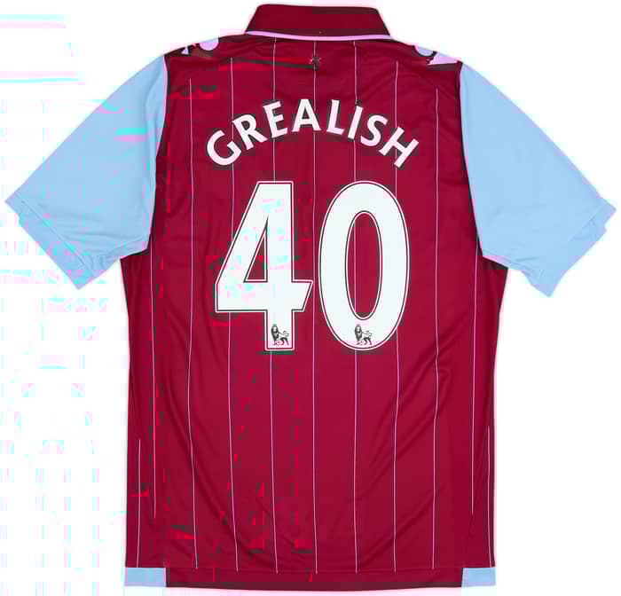 2014-15 Aston Villa Home Shirt Grealish #40 - 6/10 - (L)