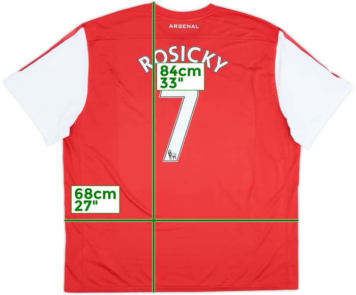 2011-12 Arsenal Home Shirt Rosicky #7 - 8/10 - (3XL)
