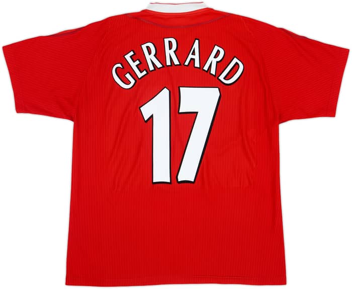 2002-04 Liverpool Home Shirt Gerrard #17 - 6/10 - (M)