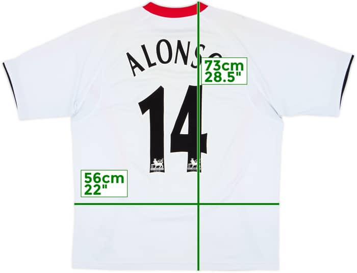 2005-06 Liverpool Away Shirt Alonso #14 - 6/10 - (XL)