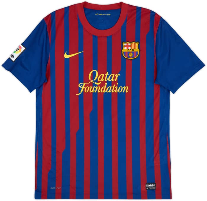 2011-12 Barcelona Home Shirt Pique #3 - 4/10 - (M)