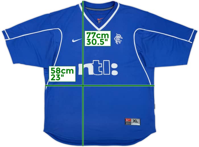 1999-01 Rangers Home Shirt - 6/10 - (XL)
