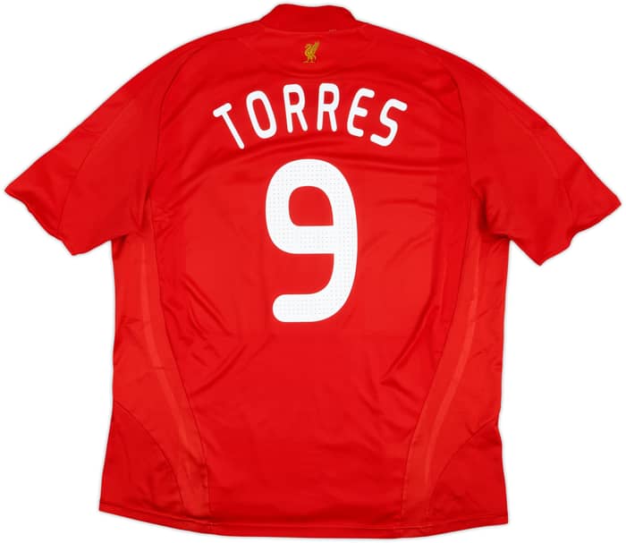2008-10 Liverpool Home Shirt Torres #9 - 7/10 - (XL)