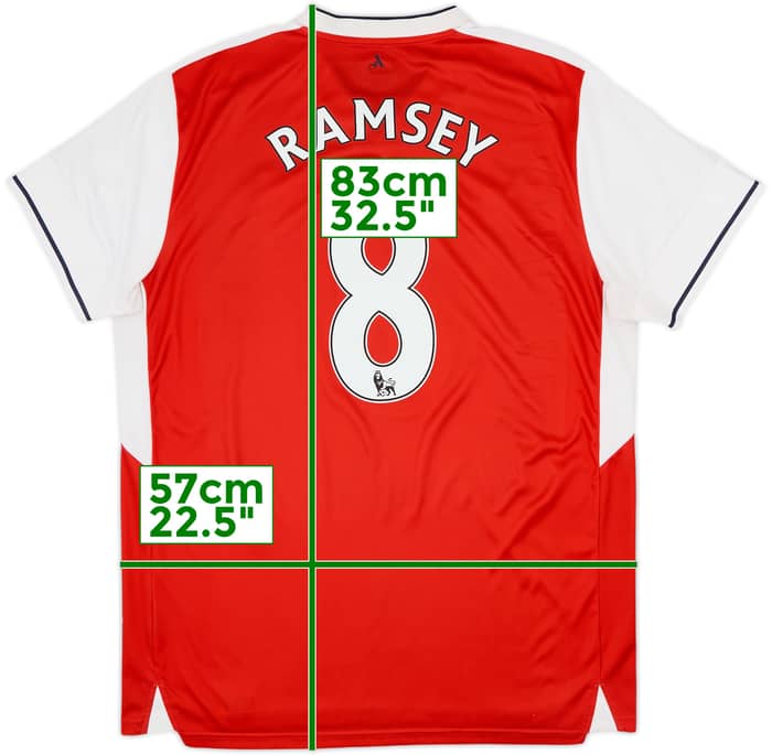 2016-17 Arsenal Home Shirt Ramsey #8 - 5/10 - (XL)