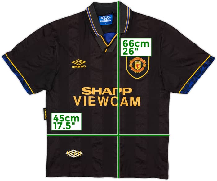 1993-95 Manchester United Away Shirt - 5/10 - (S)
