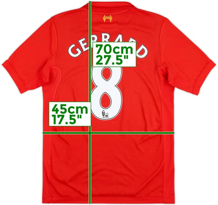 2012-13 Liverpool Camiseta Local Gerrard #8 - 5/10 - (S)