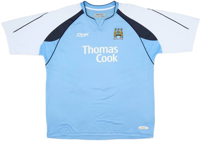 2006-07 Manchester City Home Shirt Dunne #22 - 8/10 - (XXL)