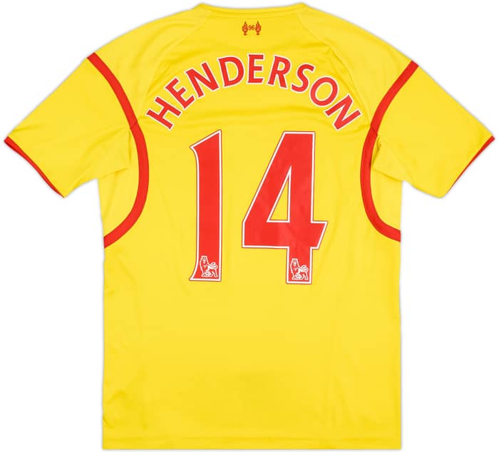 2014-15 Liverpool Away Shirt Henderson #14 - 6/10 - (M)
