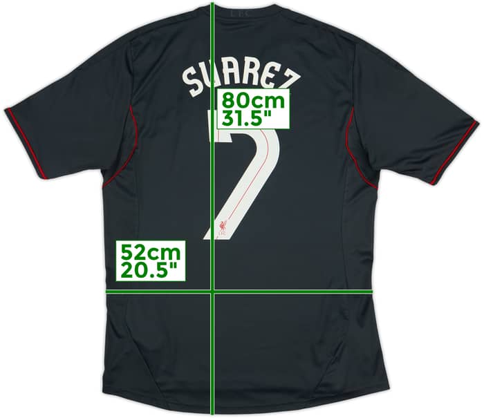 2011-12 Liverpool Away Shirt Suarez #7 - 6/10 - (L)