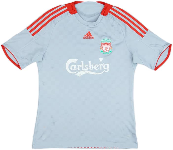 Camiseta de visitante del Liverpool 2008-09 Gerrard #8 - 5/10 - (M)