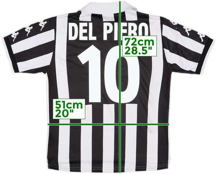 1999-00 Juventus Home Shirt Del Piero #10 - 5/10 - (M)