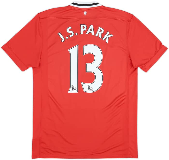 2011-12 Manchester United Home Shirt J.S.Park #13 - 6/10 - (M)